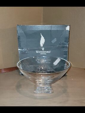 Waterford Crystal Clear Glass Footed Bowl